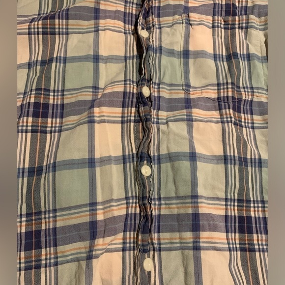 Tailored by J Crew Small plaid button down 100% cotton shirt Fall is here! - Picture 4 of 4